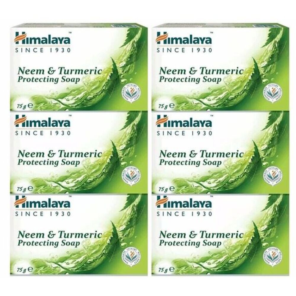 6 Pack , Himalaya Purifying Neem & Turmeric‎ Cleansing Bar  ..4.41 Oz